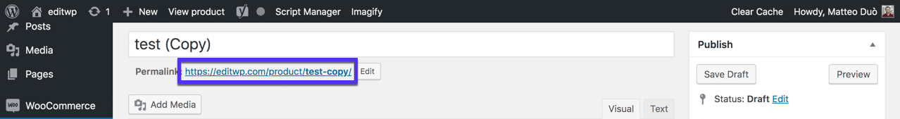 编辑重复的产品