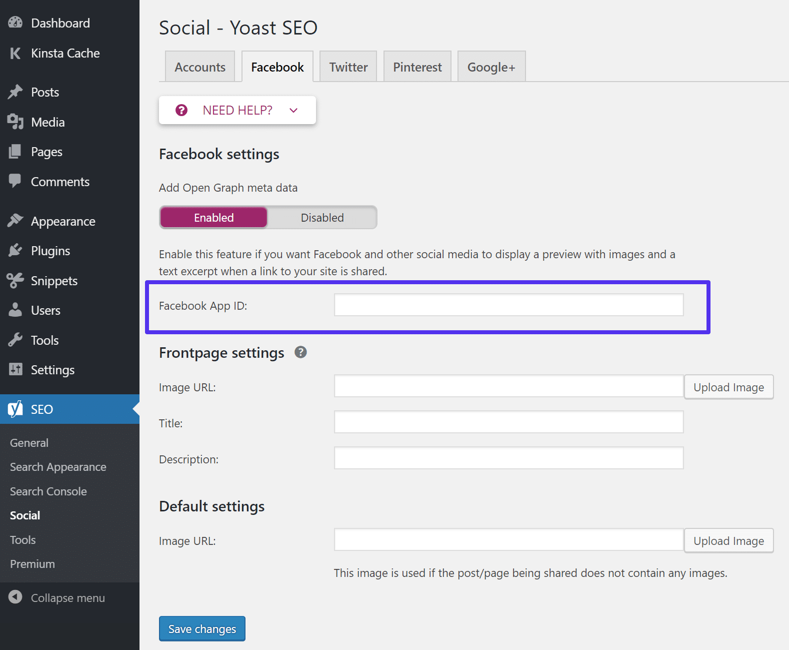 添加Facebook应用ID