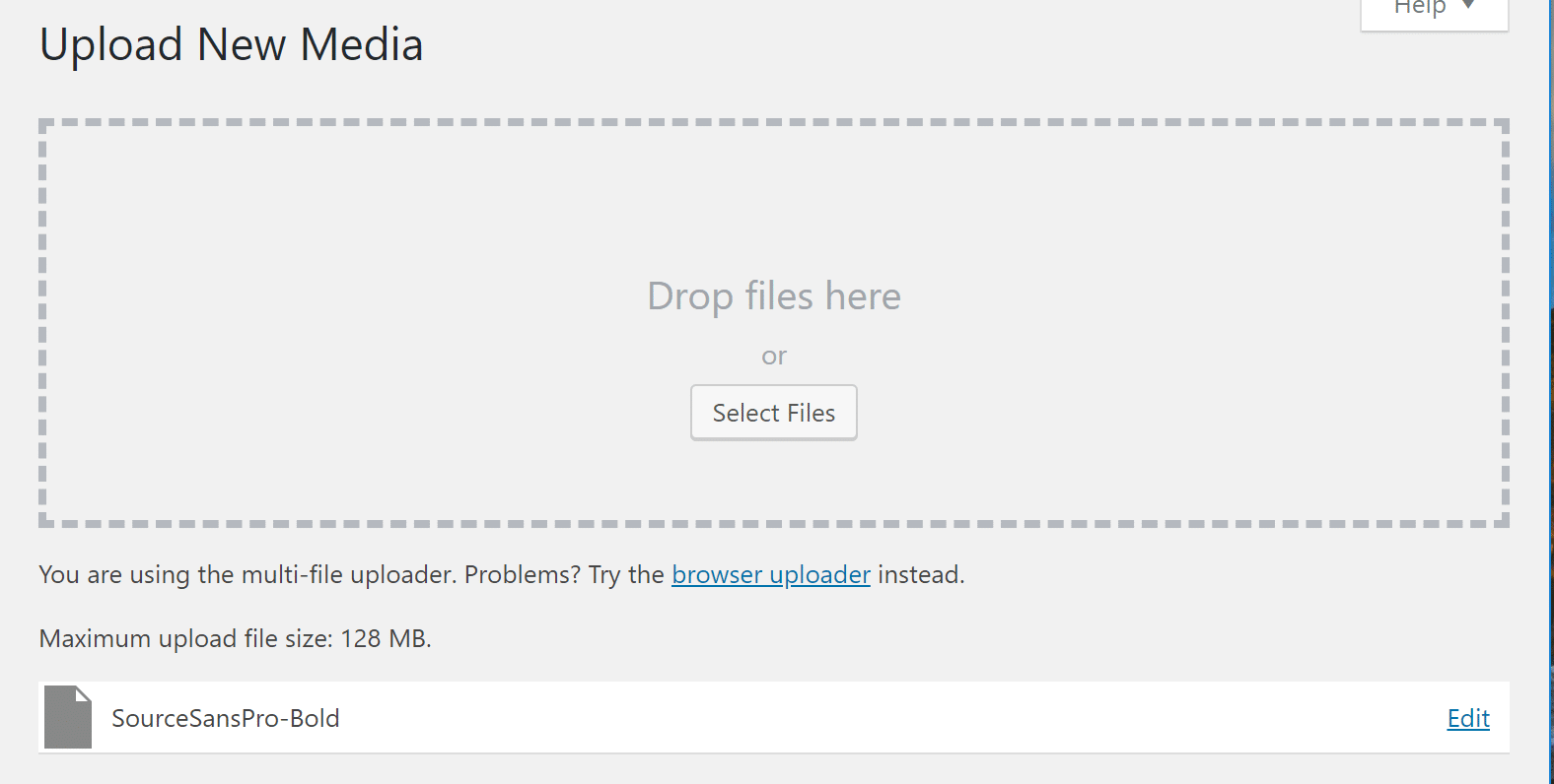 成功上传 .woff文件