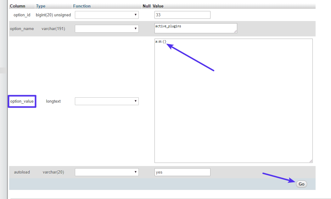 编辑active_plugins条目