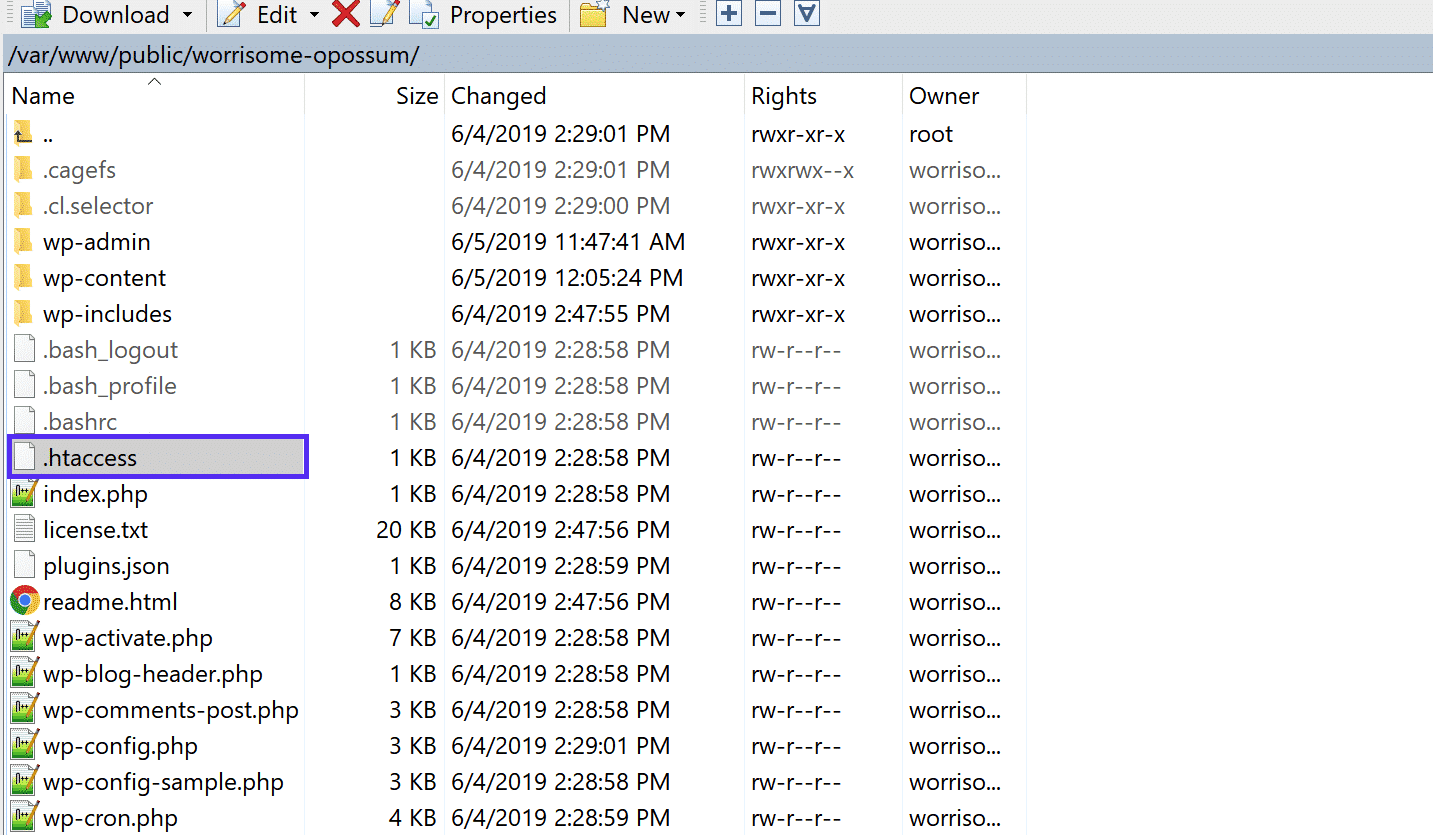 站点根目录中的 .htaccess 文件 站点根目录中的 .htaccess 文件