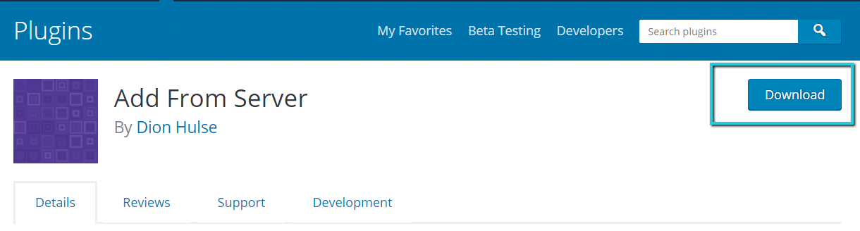 下载最新版本的WordPress插件