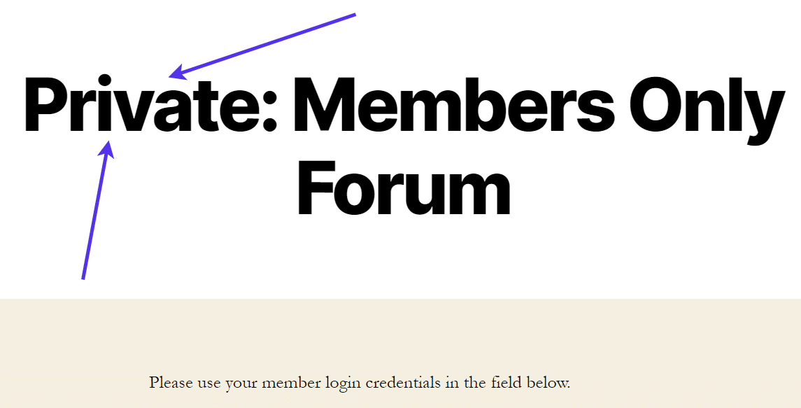 私密页面的前端