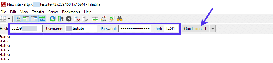 使用FileZilla连接到服务器 使用FileZilla连接到服务器