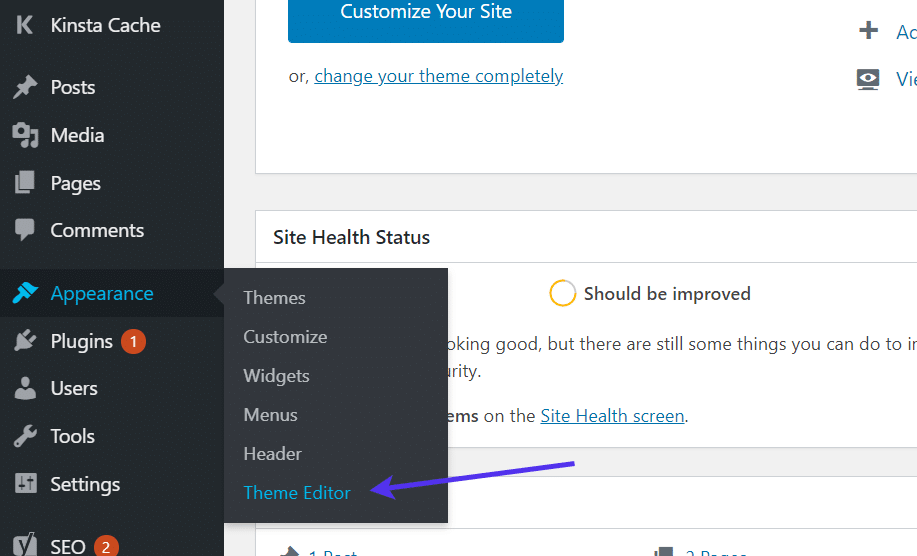 访问WordPress主题编辑器 访问WordPress主题编辑器