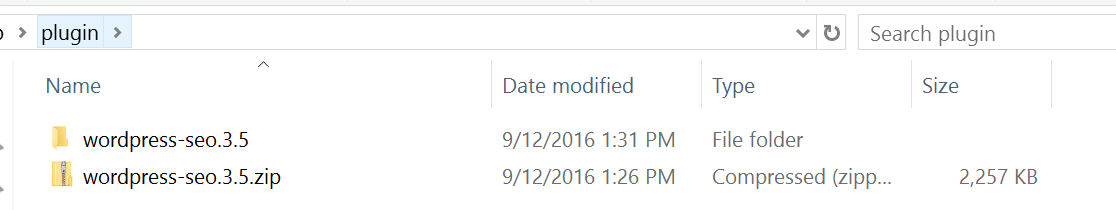 解压WordPress插件