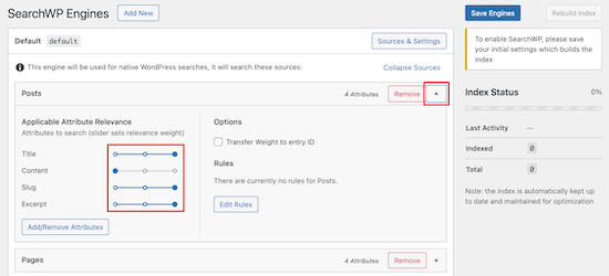 SearchWP插件搜索内容权重设置 SearchWP插件搜索内容权重设置