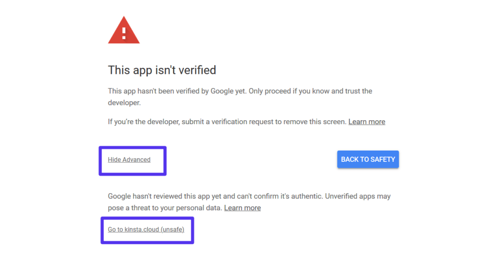 忽略警告继续 忽略警告继续