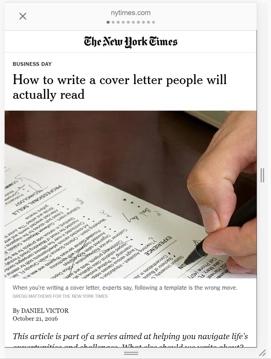 Google AMP页面示例