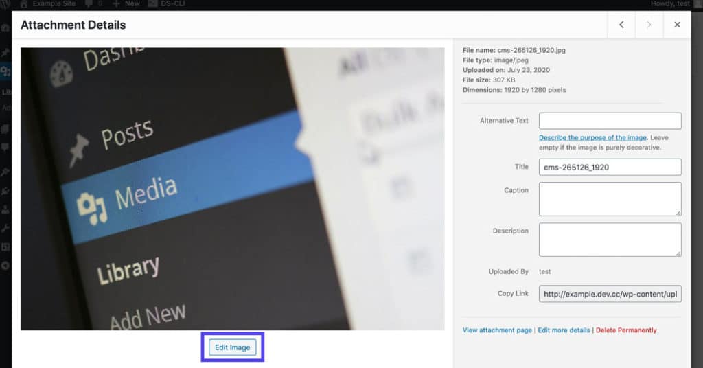 单击图像下方的按钮进行编辑