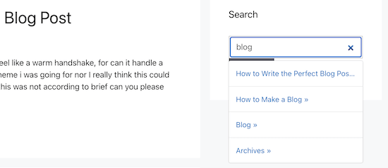 侧边栏Ajax实时搜索演示