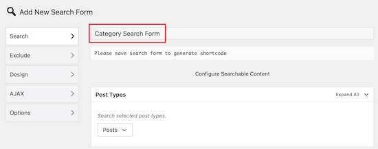 自定义Ivory Search搜索表单