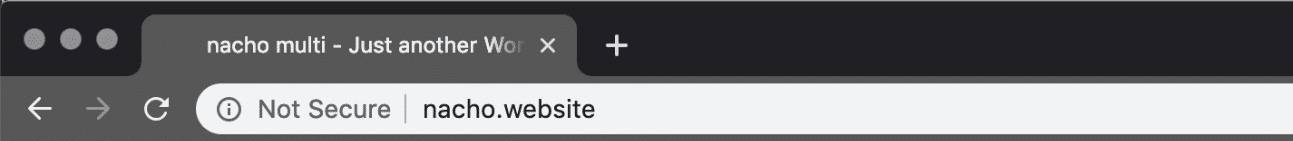 Chrome不是一个安全的网站