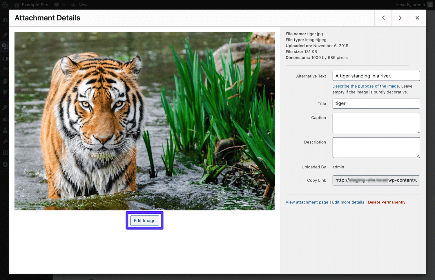 WordPress中的“编辑图像”按钮 WordPress中的“编辑图像”按钮