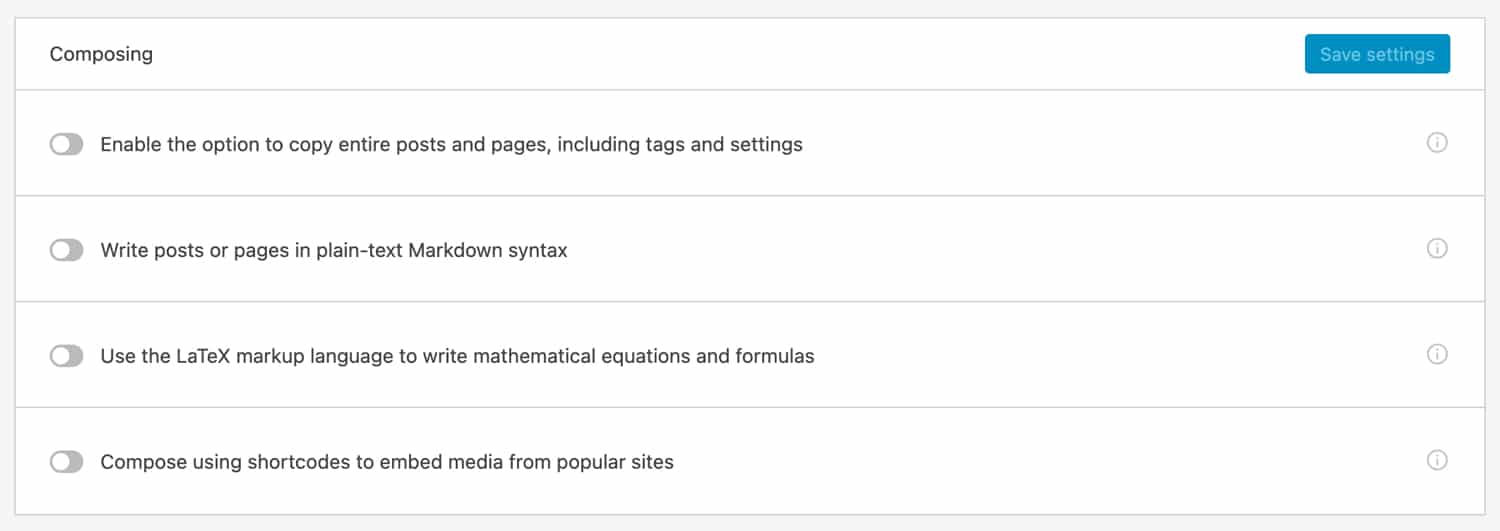 Jetpack中的写作和内容管理功能 Jetpack中的写作和内容管理功能