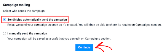 选择手动或者自动推送RSS Feed邮件
