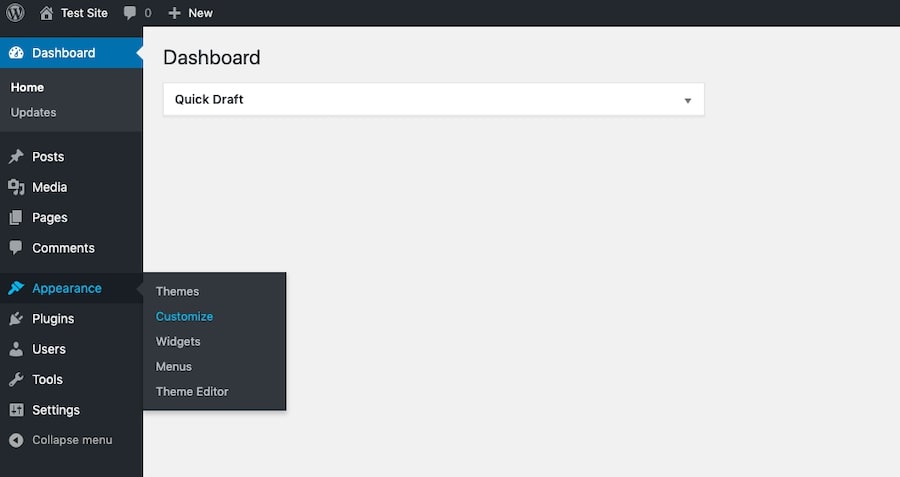 WordPress – 导航到自定义菜单