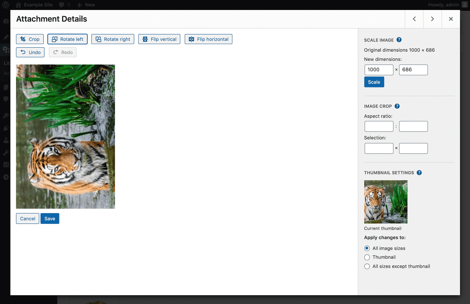 图像在WordPress中向左旋转 图像在WordPress中向左旋转