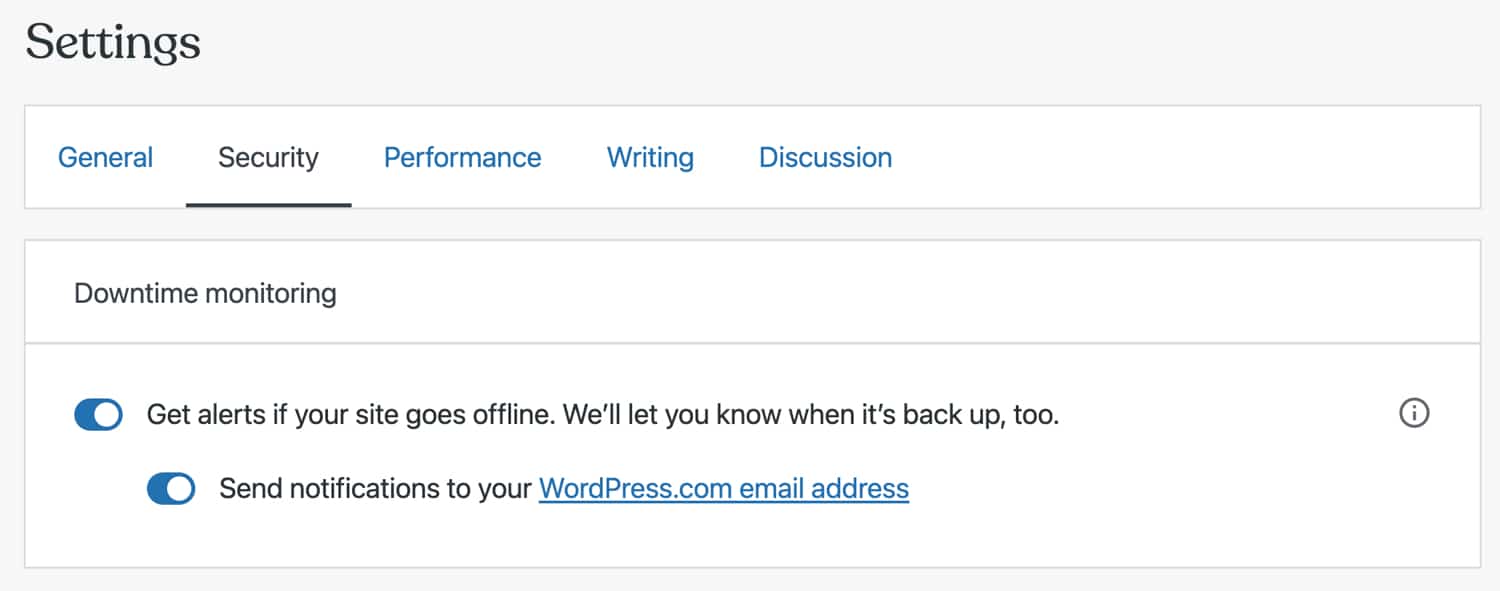 Jetpack停机时间监控设置 Jetpack停机时间监控设置