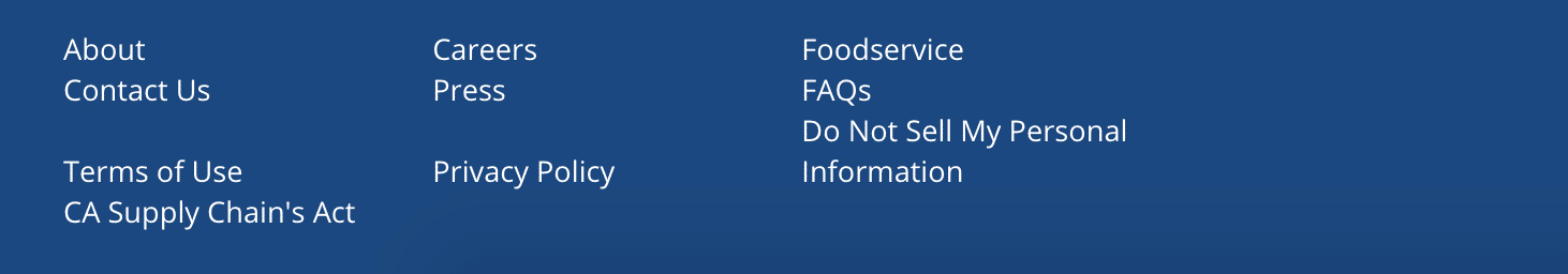 “请勿出售我的个人信息”页面示例