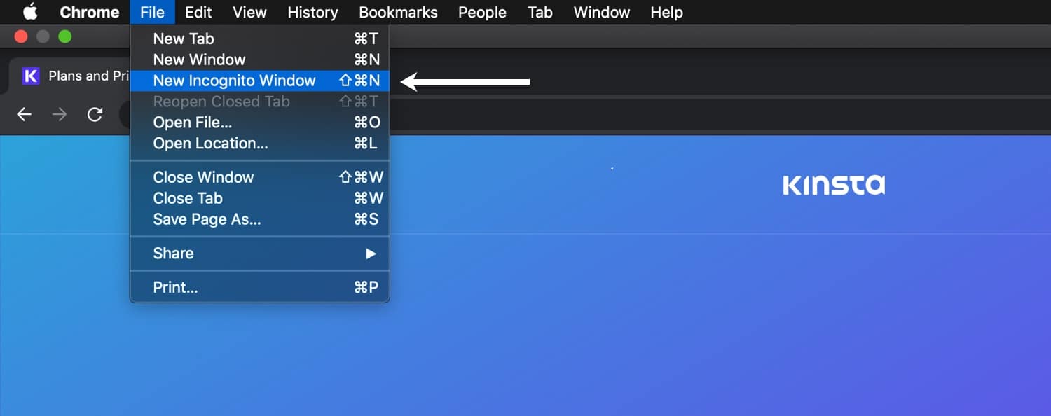 在Google Chrome中启动一个新的隐身窗口 在Google Chrome中启动一个新的隐身窗口
