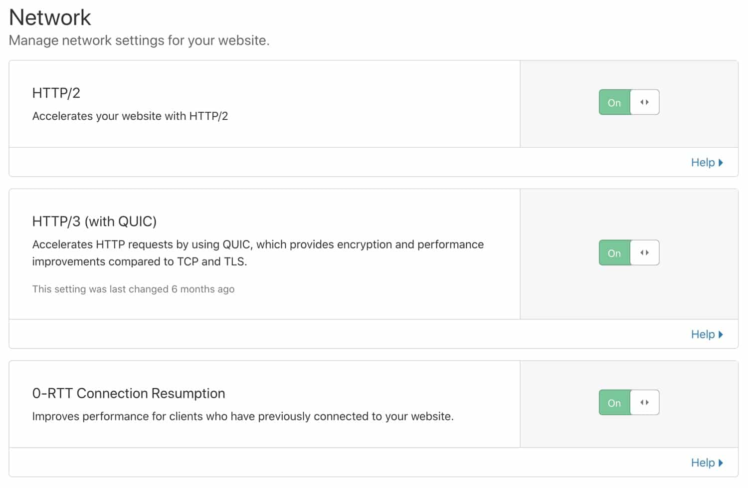 启用HTTP/2、HTTP/3和0-RTT连接恢复 启用HTTP/2、HTTP/3和0-RTT连接恢复