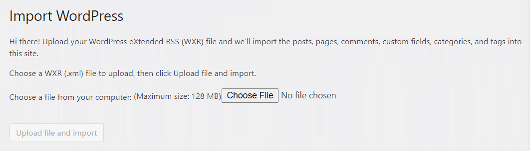 运行导入器工具