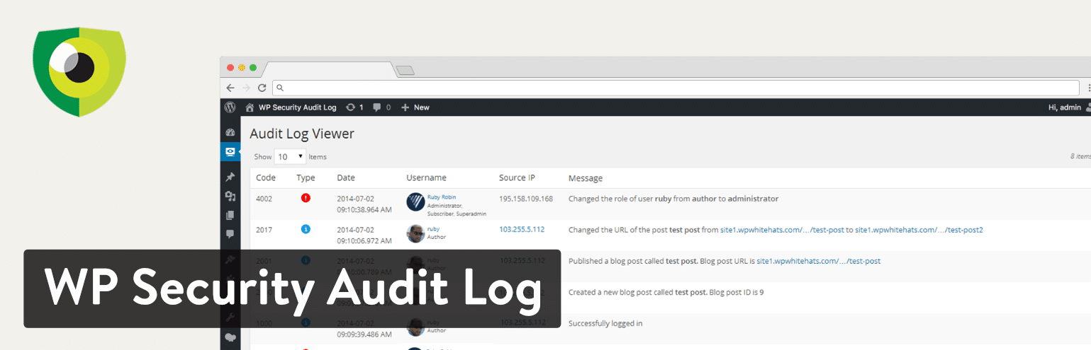 WP Security Audit Log插件
