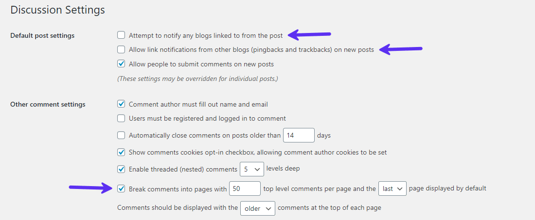 优化讨论设置 优化讨论设置