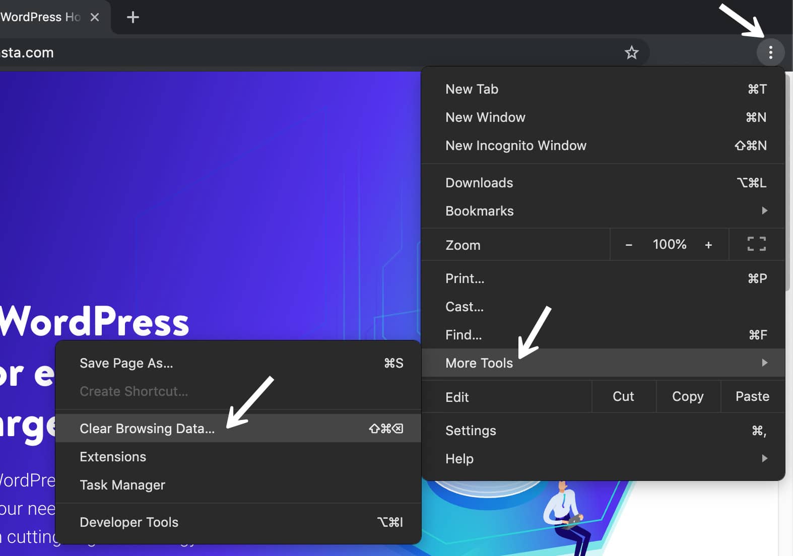Chrome清除浏览数据