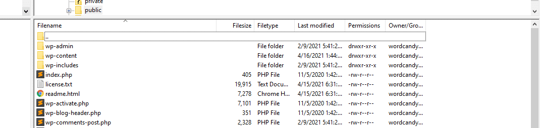 访问您的WordPress网站的根目录