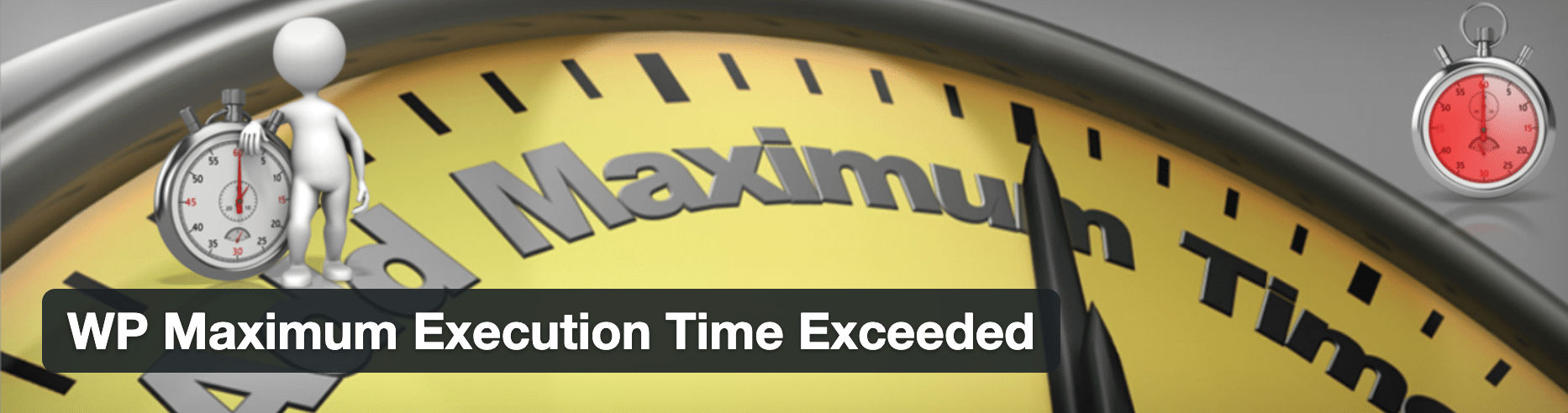 WP Maximum Execution Time Exceeded插件