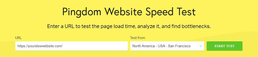 Pingdom Tools网站速度测试工具