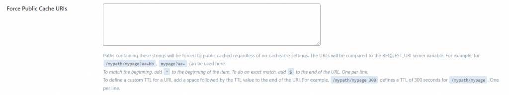 强制公共缓存URI 强制公共缓存URI