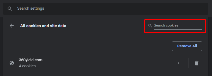 搜索浏览器cookie