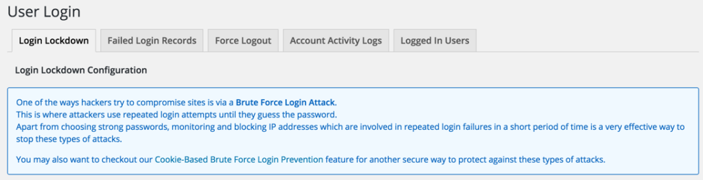 AIOWPS插件用户登录设置