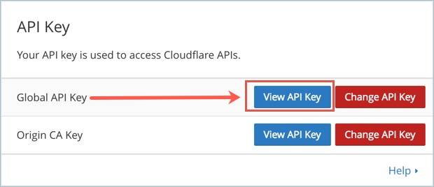 从CloudFlare获取Global API Key