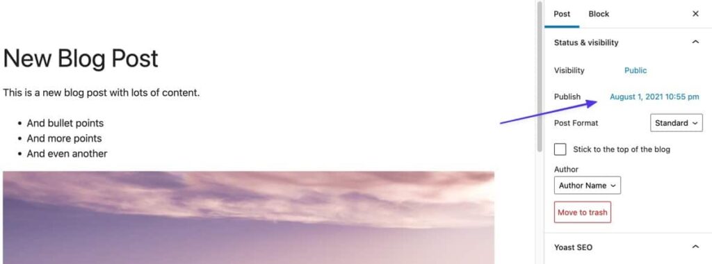 发布日期是在WordPress中编辑文章时显示的唯一日期 发布日期是在WordPress中编辑文章时显示的唯一日期