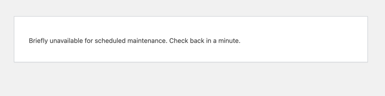 Briefly unavailable for scheduled maintenance