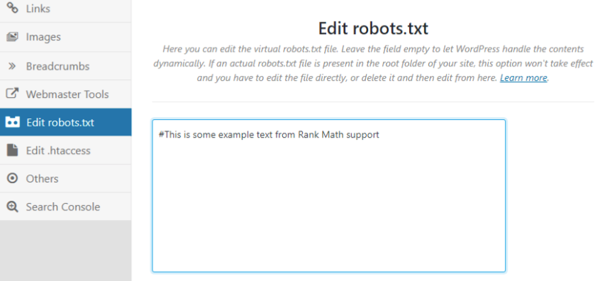 使用Rankmath编辑robots.txt 使用Rankmath编辑robots.txt