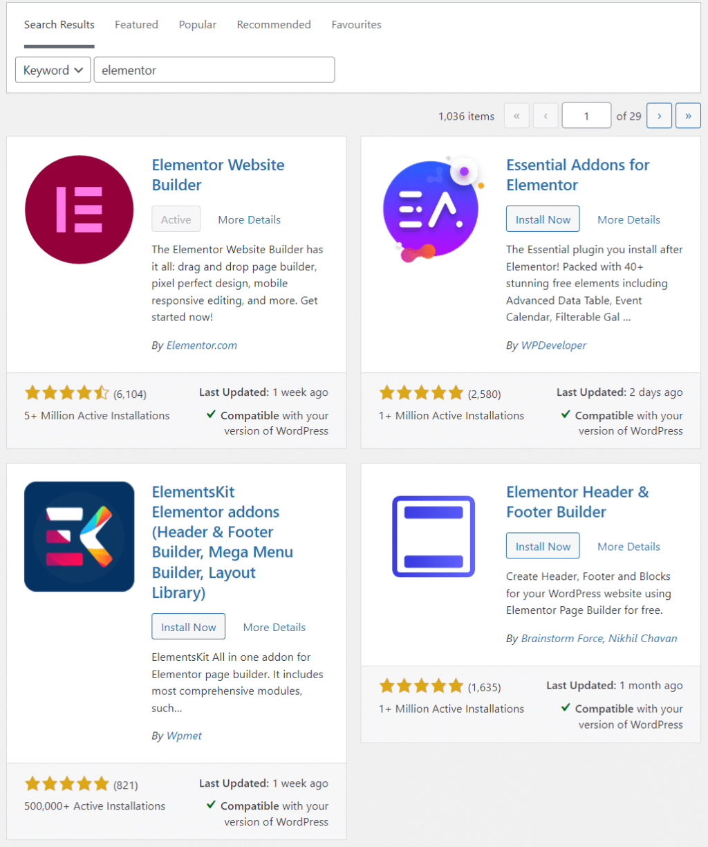 注意Elementor附加组件