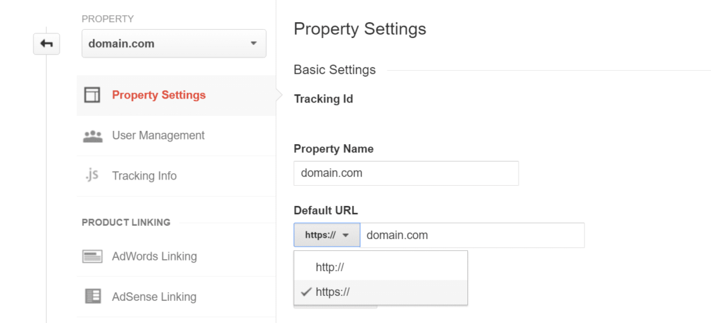 将Google Analytics（分析）媒体资源更新为HTTPS