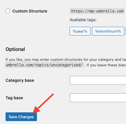 WordPress固定链接