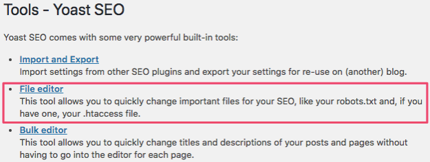 Yoast文件编辑器 Yoast文件编辑器