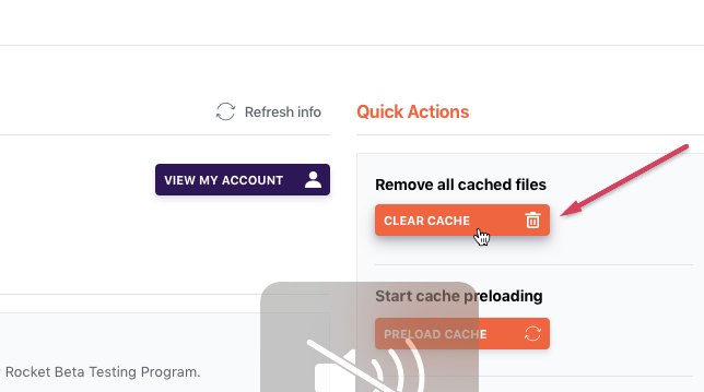 清除WP Rocket缓存