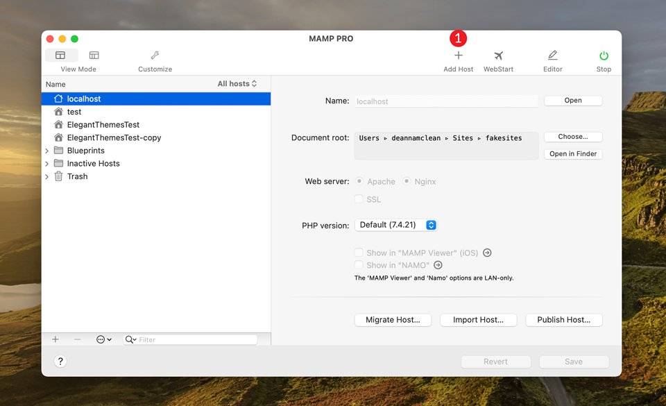 添加本地服务器