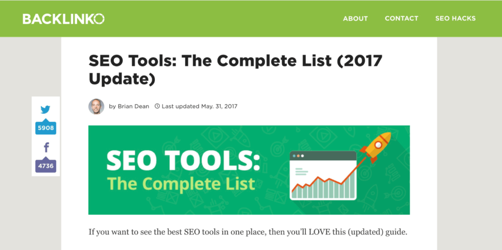 SEO工具比较列表