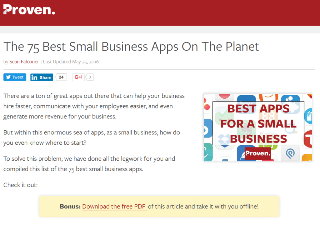 proven博客文章截图