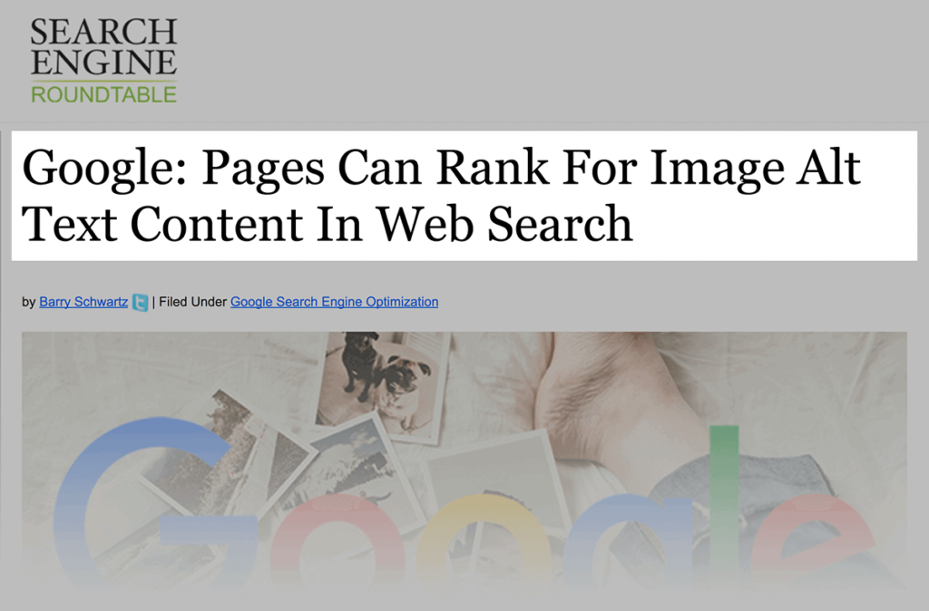 alt替代文本谷歌排名因子