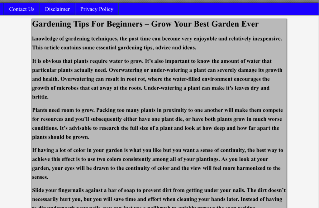 糟糕的网站示例